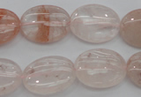 CPQ241 15.5 inches 15*20mm oval natural pink quartz beads