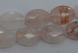 CPQ244 15.5 inches 13*18mm faceted oval natural pink quartz beads