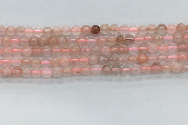 CPQ250 15.5 inches 4mm round natural pink quartz beads wholesale