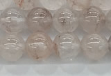 CPQ251 15.5 inches 6mm round natural pink quartz beads wholesale