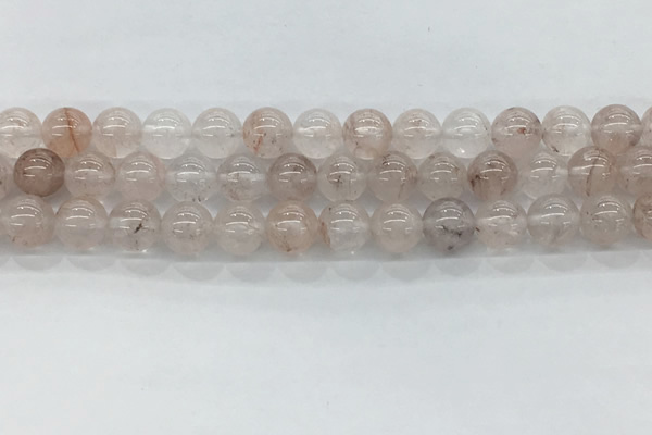 CPQ252 15.5 inches 8mm round natural pink quartz beads wholesale