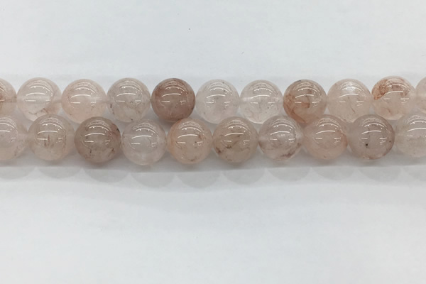 CPQ255 15.5 inches 14mm round natural pink quartz beads wholesale