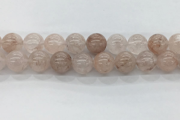 CPQ257 15.5 inches 18mm round natural pink quartz beads wholesale