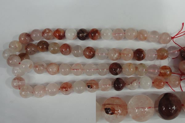 CPQ32 15.5 inches 14mm round natural pink quartz beads wholesale