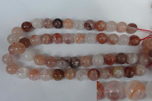 CPQ33 15.5 inches 16mm round natural pink quartz beads wholesale