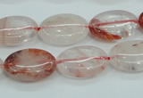 CPQ45 15.5 inches 13*18mm oval natural pink quartz beads