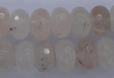 CPQ70 15.5 inches 10*16mm faceted rondelle natural pink quartz beads