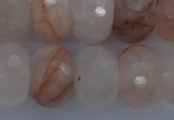 CPQ72 15.5 inches 14*20mm faceted rondelle natural pink quartz beads