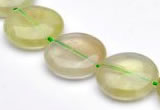 CPR09 A grade 16mm flat round natural prehnite gemstone beads