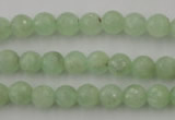 CPR111 15.5 inches 6mm faceted round natural prehnite beads wholesale