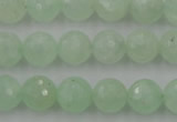 CPR114 15.5 inches 12mm faceted round natural prehnite beads wholesale