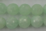 CPR116 15.5 inches 16mm faceted round natural prehnite beads wholesale