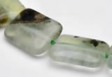 CPR14 A- grade 13*18mm rectangle natural Prehnite gemstone beads