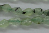 CPR204 15.5 inches 5*8mm faceted teardrop natural prehnite beads