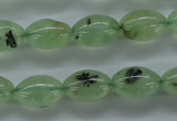 CPR208 15.5 inches 10*14mm rice natural prehnite beads wholesale