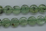 CPR212 15.5 inches 12mm flat round natural prehnite beads wholesale