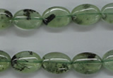 CPR221 15.5 inches 10*14mm oval natural prehnite beads wholesale