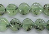 CPR230 15.5 inches 14*14mm heart natural prehnite beads wholesale