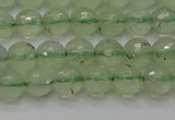 CPR333 15.5 inches 6mm faceted round natural prehnite beads