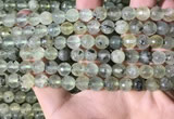 CPR358 15.5 inches 8mm faceted round prehnite beads wholesale