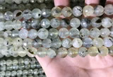 CPR359 15.5 inches 10mm faceted round prehnite beads wholesale