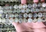 CPR360 15.5 inches 12mm faceted round prehnite beads wholesale