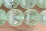 CPR366 15.5 inches 8mm faceted round prehnite gemstone beads