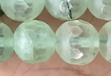 CPR368 15.5 inches 12mm faceted round prehnite gemstone beads