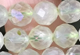 CPR376 15.5 inches 6mm faceted nuggets prehnite gemstone beads