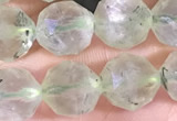 CPR377 15.5 inches 8mm faceted nuggets prehnite gemstone beads