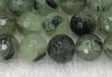 CPR405 15.5 inches 6mm faceted round prehnite beads wholesale