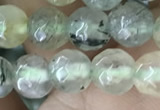 CPR420 15.5 inches 6mm faceted round prehnite beads wholesale