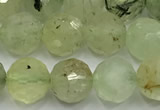 CPR438 15 inches 12mm faceted round prehnite beads