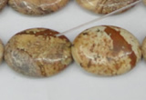 CPT253 15.5 inches 18*25mm oval picture jasper beads wholesale