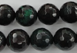 CPT406 15.5 inches 16mm faceted round green picture jasper beads