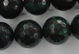 CPT407 15.5 inches 18mm faceted round green picture jasper beads