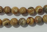 CPT452 15.5 inches 8mm round picture jasper beads wholesale