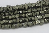 CPY01 16 inches 6mm nugget pyrite gemstone chip beads wholesale