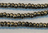 CPY100 15.5 inches 3*4mm rondelle pyrite gemstone beads wholesale