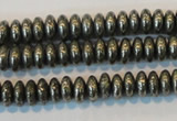 CPY101 15.5 inches 3*6mm rondelle pyrite gemstone beads wholesale