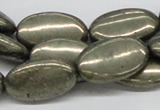 CPY15 16 inches 15*25mm oval pyrite gemstone beads wholesale