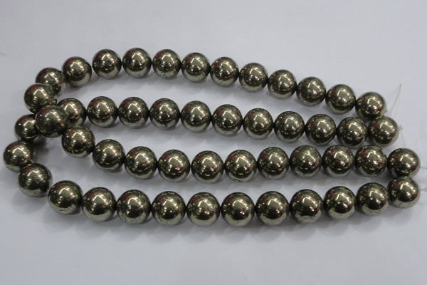 CPY28 16 inches 20mm round pyrite gemstone beads wholesale