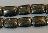 CPY322 15.5 inches 12*16mm rectangle pyrite gemstone beads wholesale