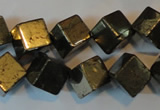 CPY358 15.5 inches 10*10mm cube pyrite gemstone beads wholesale