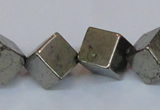 CPY359 15.5 inches 12*12mm cube pyrite gemstone beads