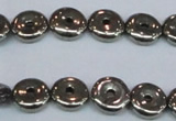 CPY574 15.5 inches 10mm donut pyrite gemstone beads wholesale