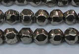 CPY617 15.5 inches 10mm nuggets pyrite gemstone beads