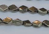 CPY651 15.5 inches 6*8mm pyrite gemstone beads wholesale