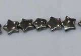 CPY657 15.5 inches 10*10mm star pyrite gemstone beads