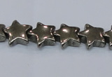 CPY658 15.5 inches 12*12mm star pyrite gemstone beads